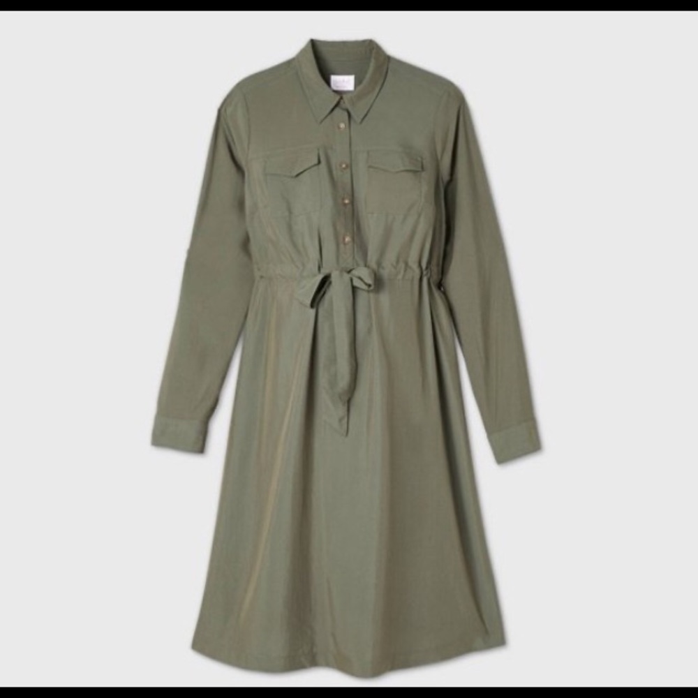 Isabel maternity by Ingrid and Isabel olive dress
